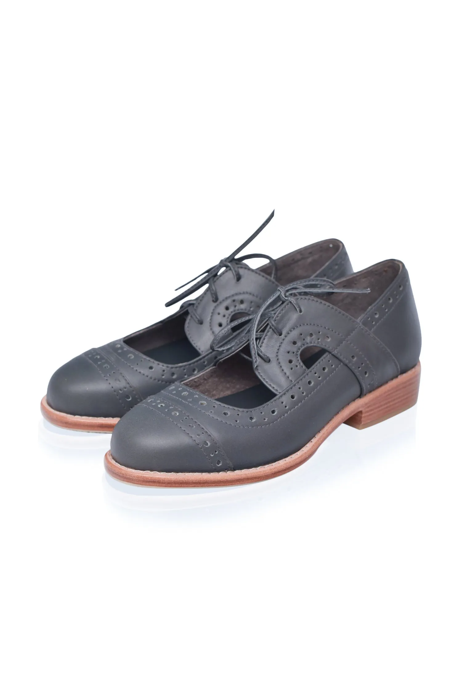 Scandinavia Leather Oxfords (Sz. 4, 5 & 11, 12)