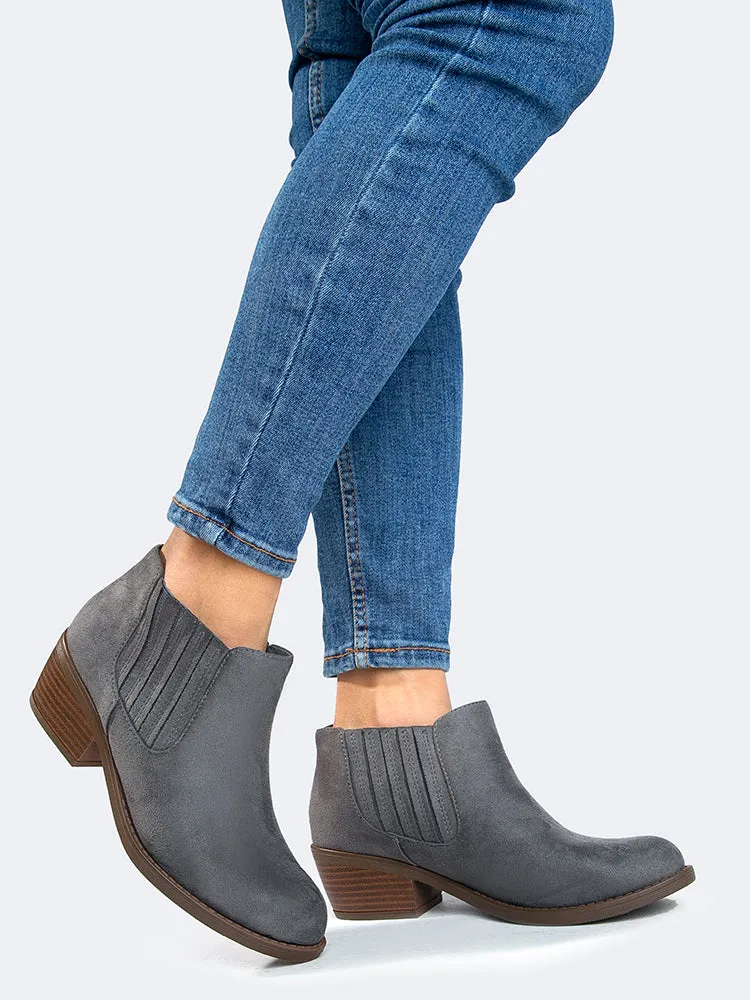 Slip On Ankle Booties