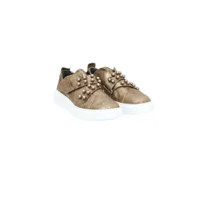 Sneaker Perle Metal Wash Gold