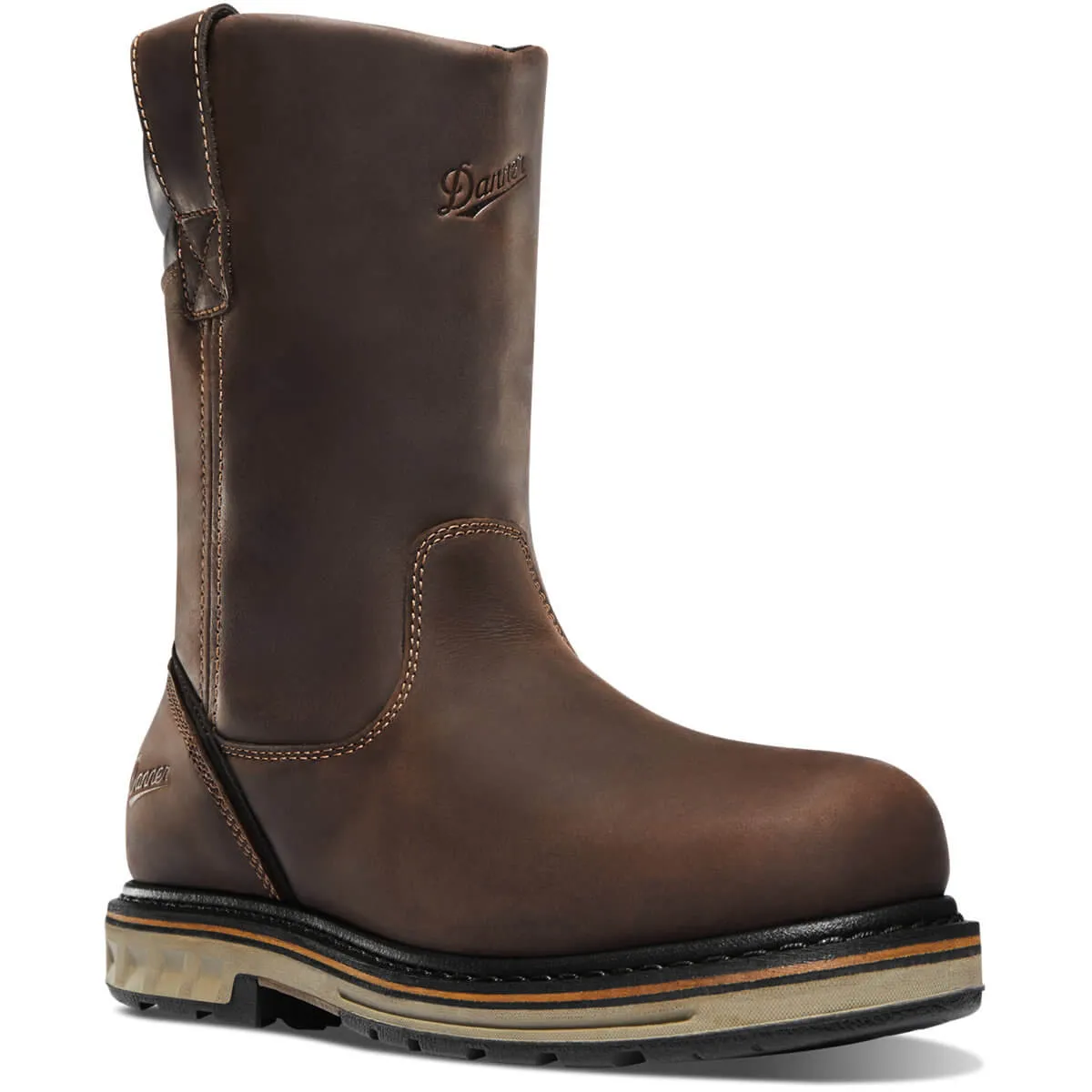 Steel Yard 11 Men's Steel-Toe Pull On Boot Wellington Brown WP