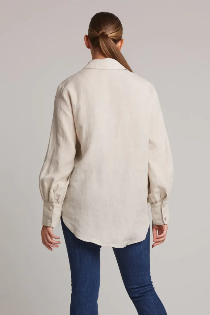 Studio Linen Shirt, Tusk