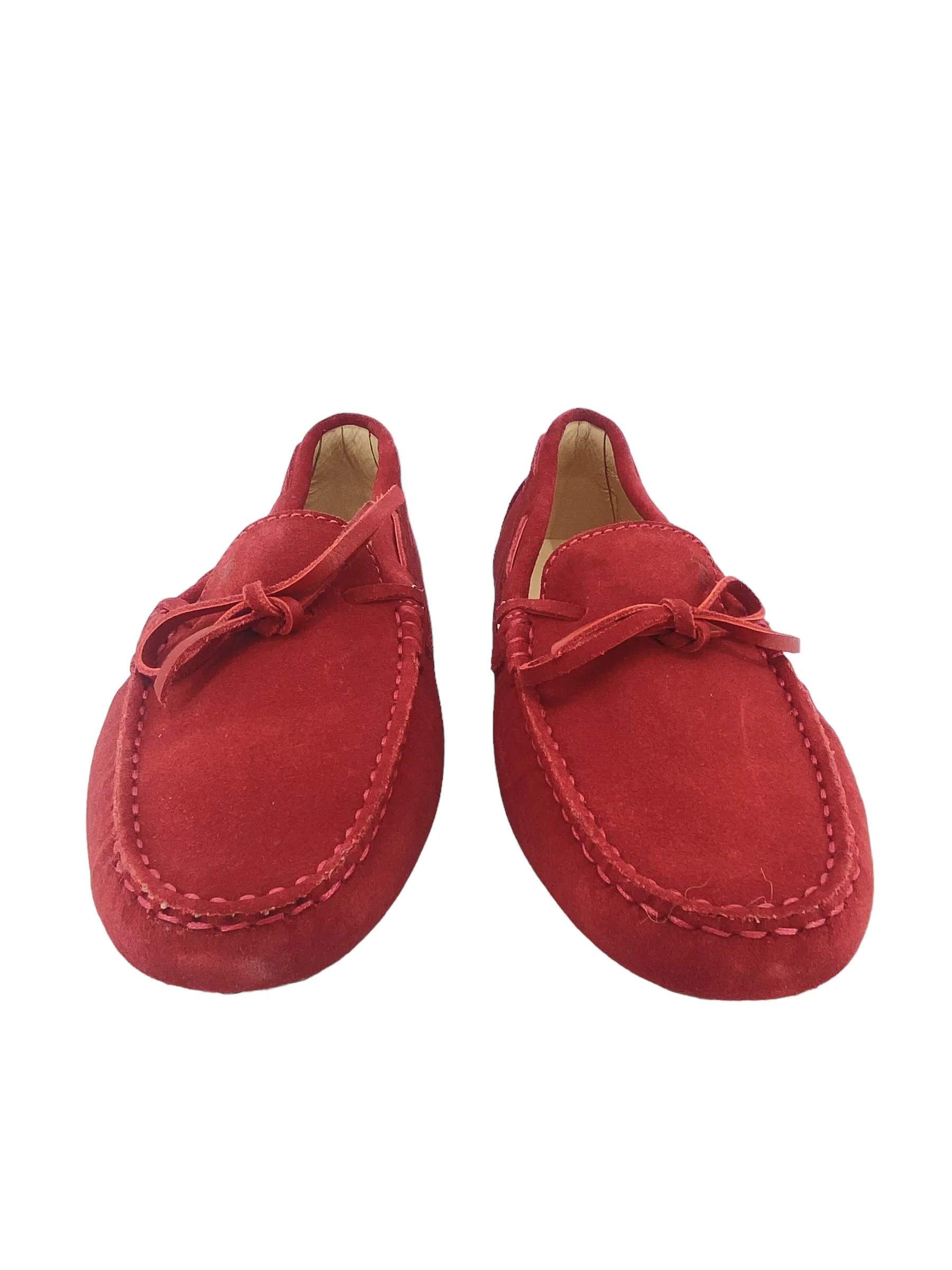 Tods Red Suede Drivers size 7 1/2