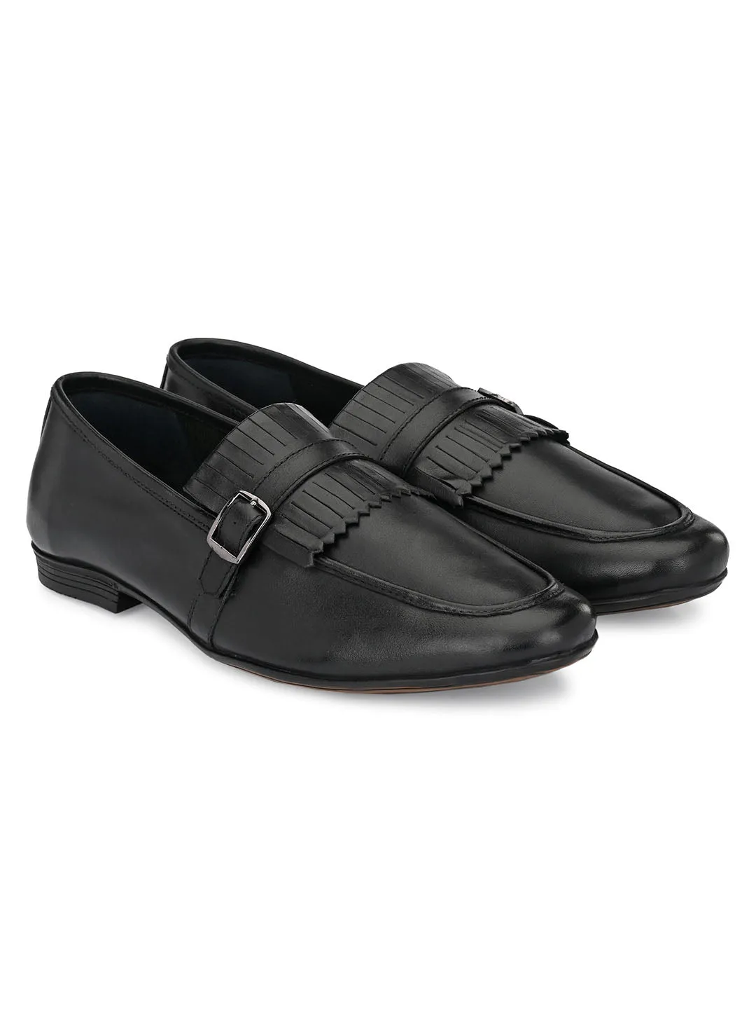 Troy Kilt Black Loafers