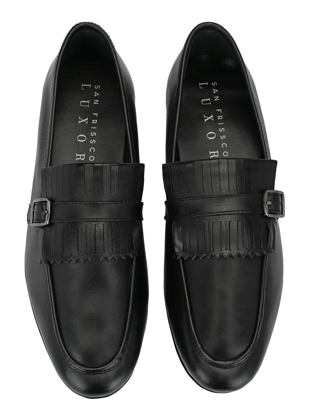 Troy Kilt Black Loafers