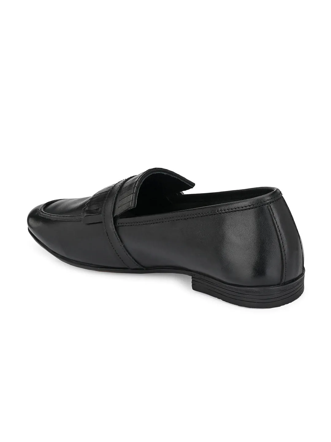 Troy Kilt Black Loafers