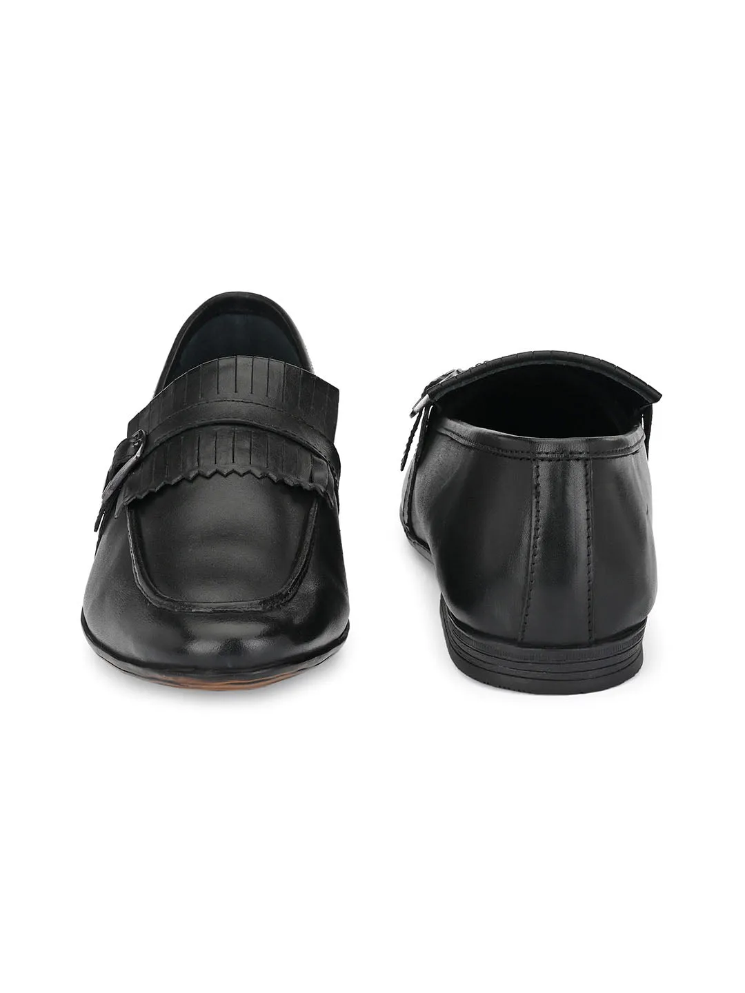 Troy Kilt Black Loafers