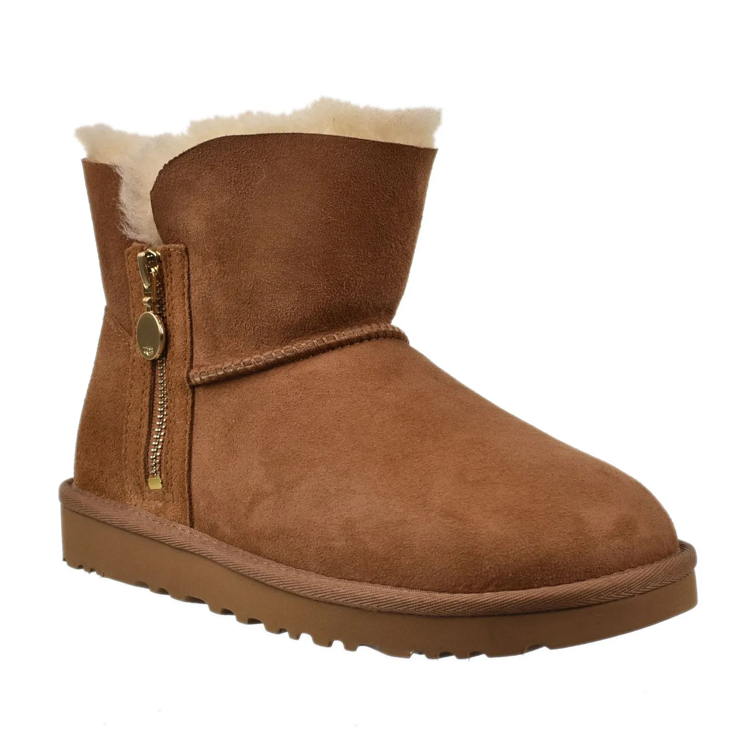 UGG Bailey Zip Mini Retro Fleece Women's Boots Chestnut