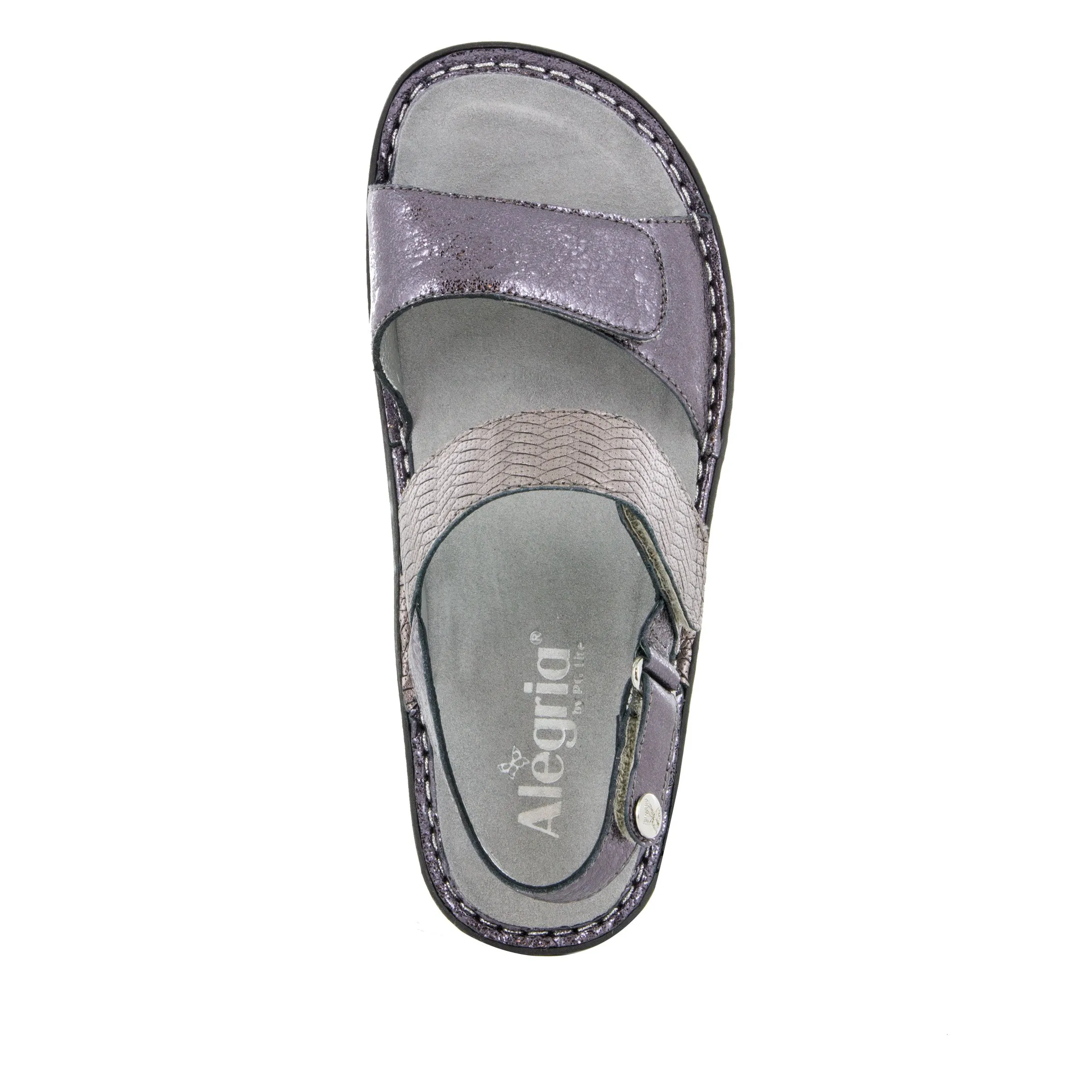 Verona Braided Pewter Sandal