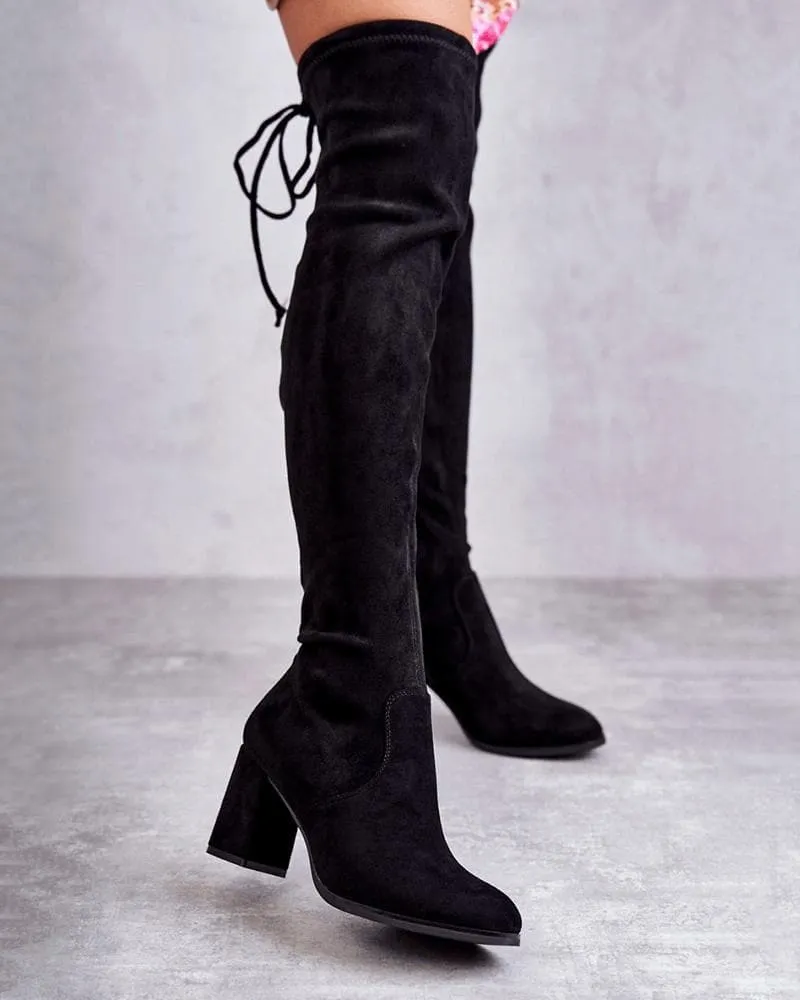 Women's Elegant Simple Zipper Chunky Heel Boots